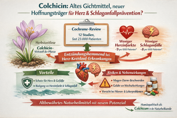 Colchicin: Altes Gichtmittel, neuer Hoffnungsträger auch für Herz und Schlaganfallprävention