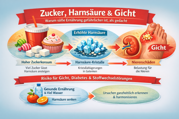 Zucker, Harnsäure und Gicht: Warum süße Ernährung gefährlicher sein könnte als gedacht