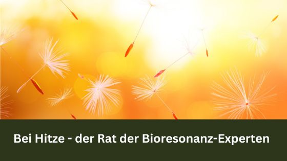 Bei Hitze – der Rat der Bioresonanz-Experten